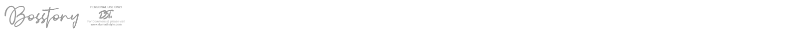 Bosstony font preview